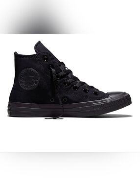 Converse Chuck Taylor All Star High Tops in the "Black Monochrome